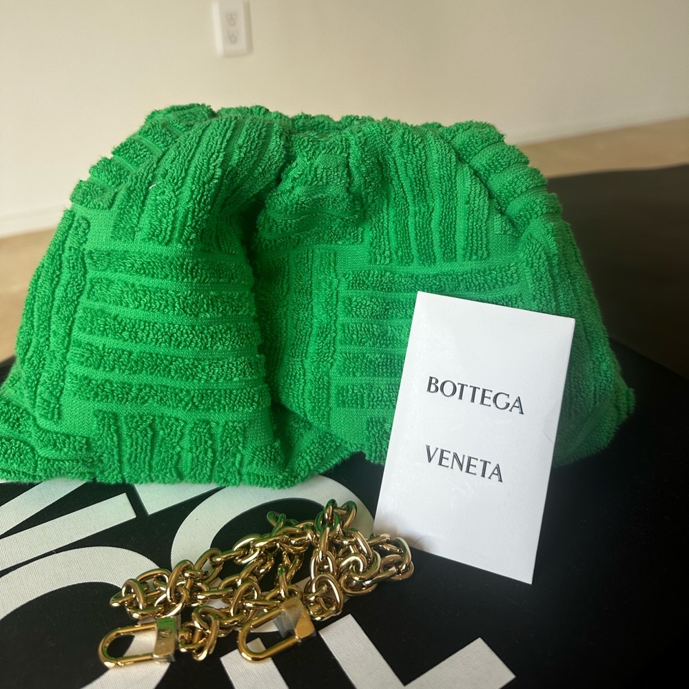 Bottega Veneta
Pouch clutch bag
Green, Cotton